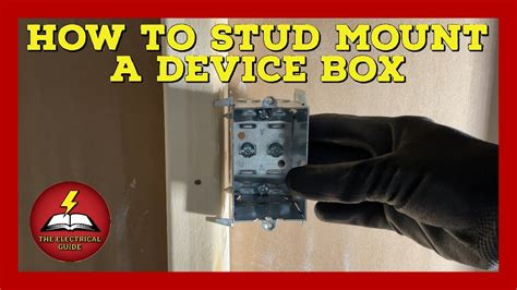 how to screw electrical box to wood frame|electrical box mounting instructions.